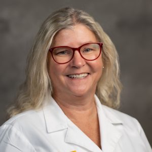 Portrait of Sandy Lemkin, Pranger ALS Clinic Clinical Care Coordinator